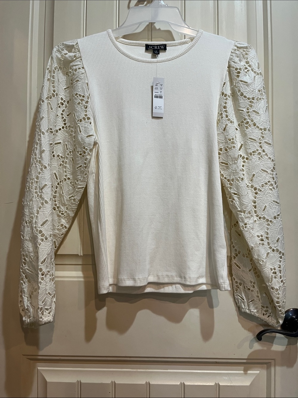 NWT J Crew Ribbed Knit Top size M women’s